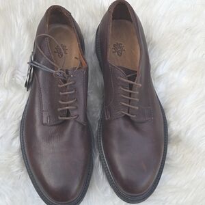 Eleventy Men's Brown Leather Lace-up Derby Shoes 41  NEW